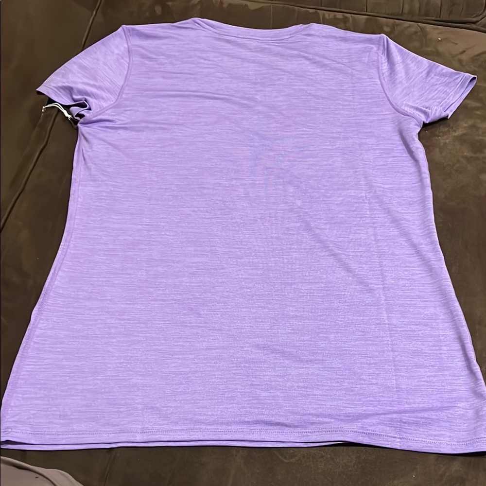 Purple Fitted Short Sleeve T-Shirt - Picture 6 of 6